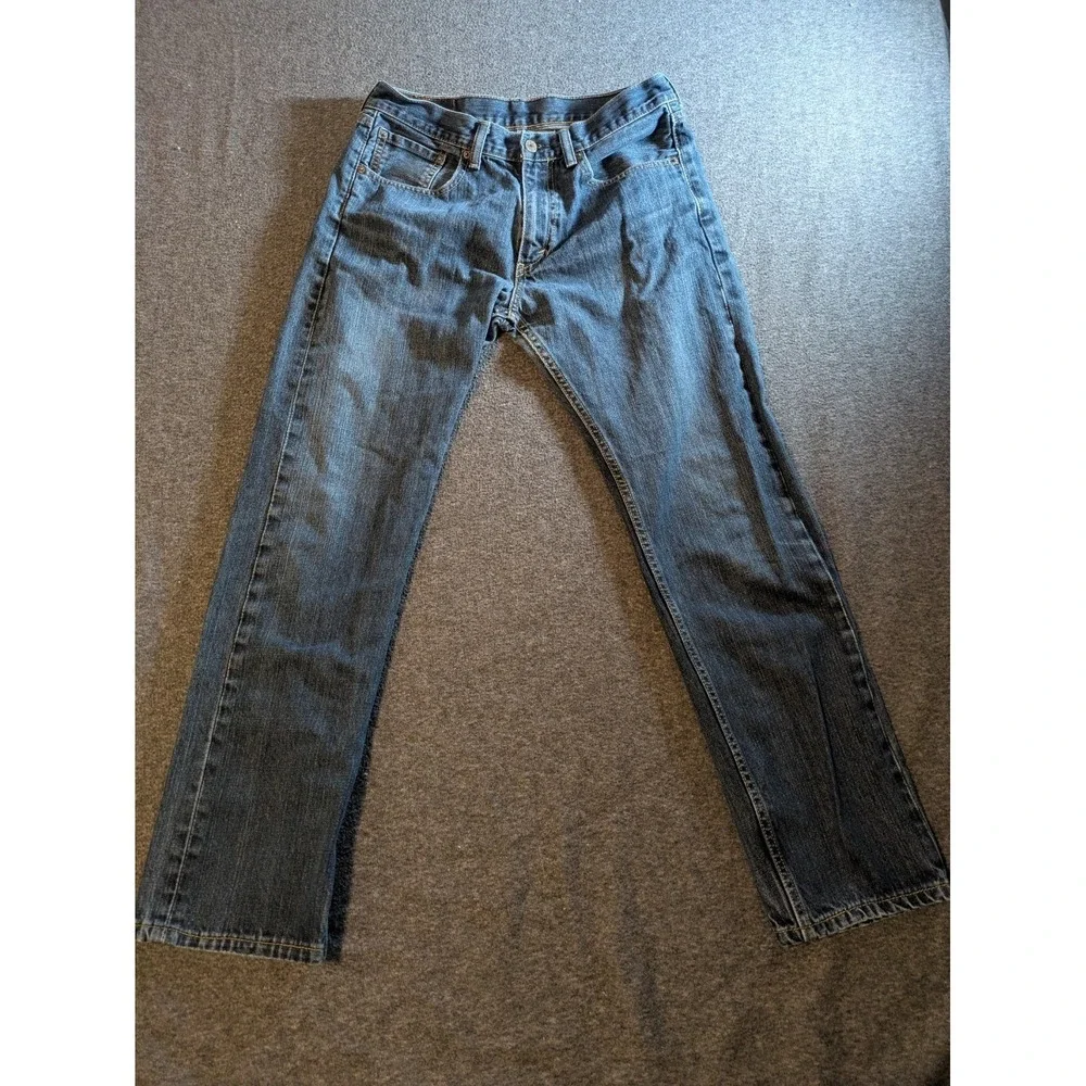 Levi's Jeans Mens 505 Relaxed Fit  33x32 Blue Straight Leg‎ Denim 100% Cotton